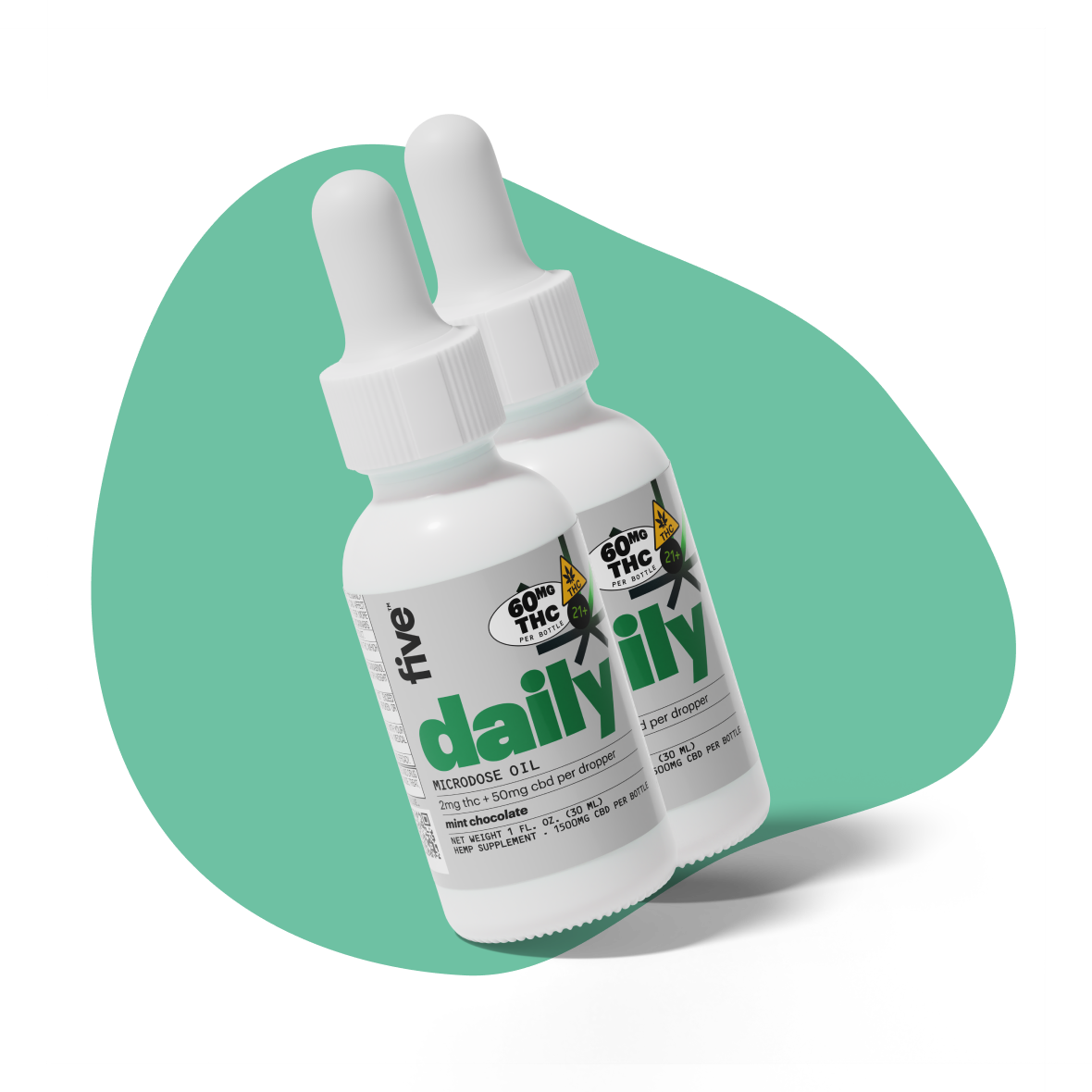 microdose mint chocolate 2mg thc drops