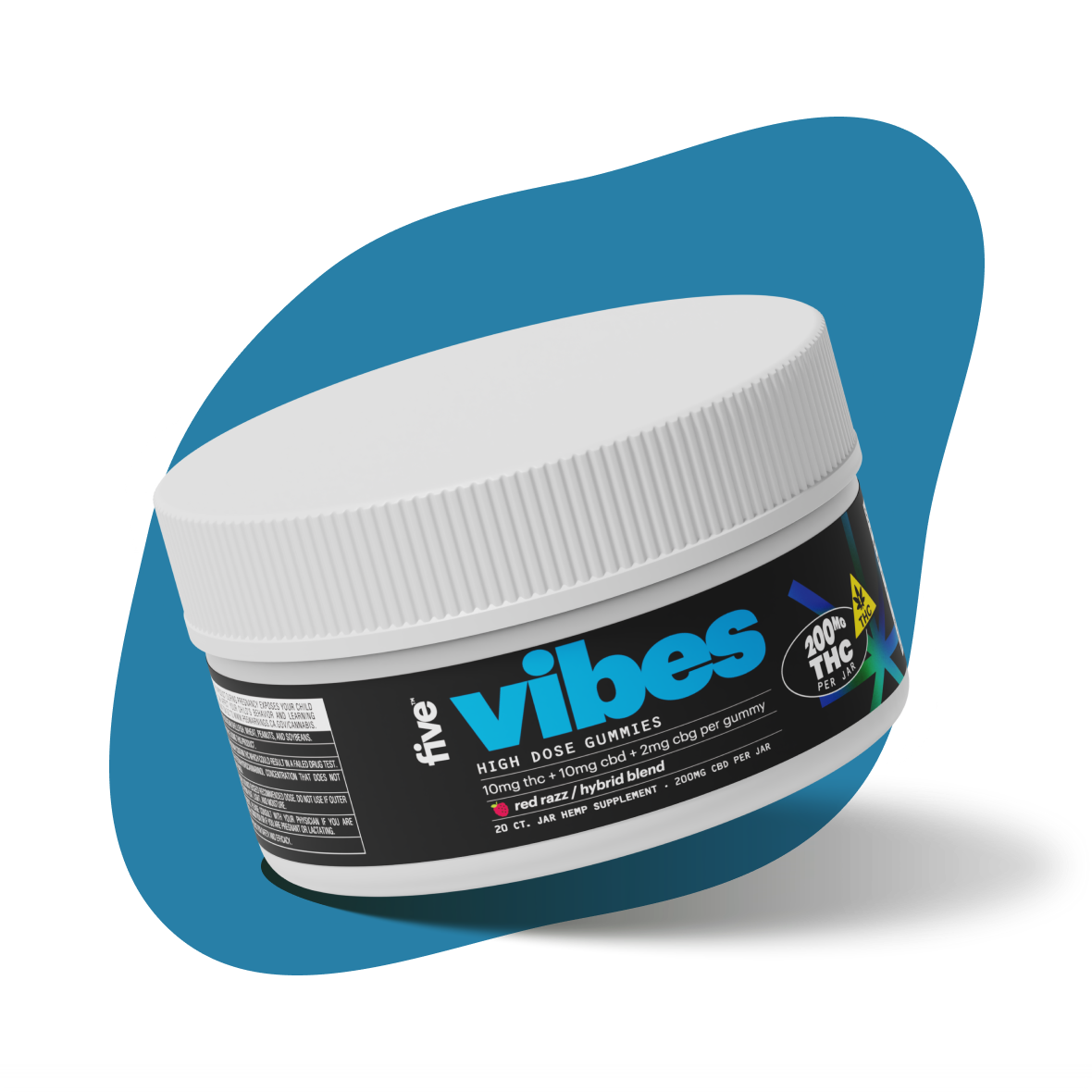 Hybrid Vibes High Dose 10 mg THC Gummies