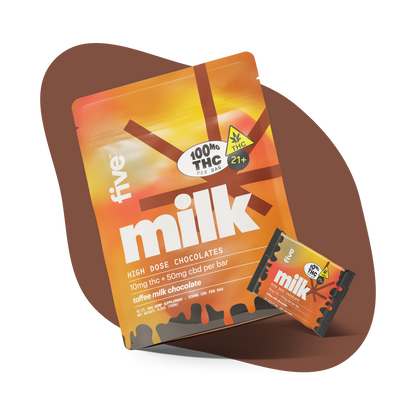 Toffee THC Milk Chocolate with 10 mg THC