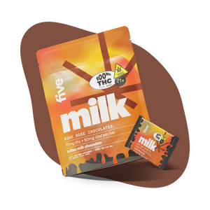 Toffee THC Milk Chocolate with 10 mg THC